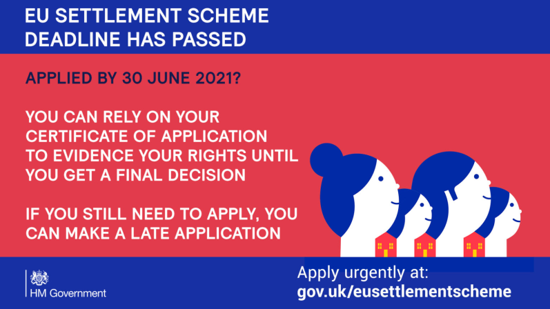 EU Settlement Scheme information banner